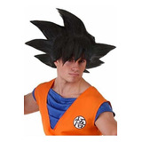 Sintético Adulto Goku De Dragon Ball Z Negro Peluca Estándar