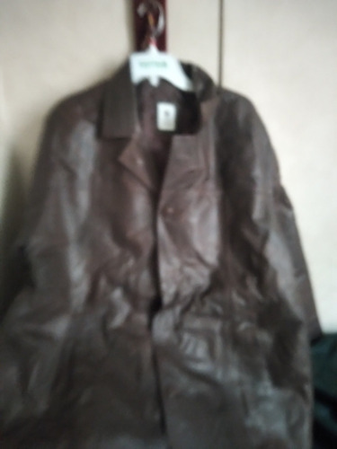 Abrigo De Cuero Jegitimo.model Xl Colo Marron Excelente Curt