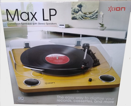 Ion Max Lp Toca-discos Com Falantes Embutidos E Usb