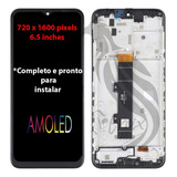 Display Tela Frontal Compatível Moto G30 Xt2129 Com Aro +pel