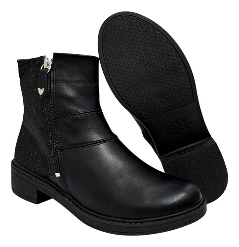 Bota Coturno Curto Casual Mississipi Com Brilho Ma561