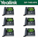 Yealink [6-pack] T48s Teléfono Ip, 16 Líneas. 7-pulgadas De 