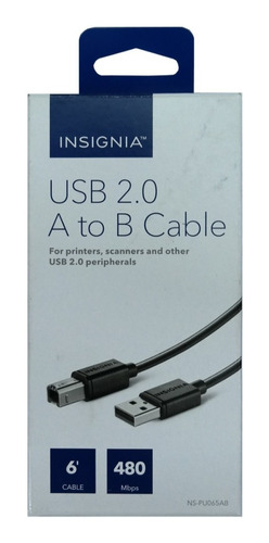 Cable Usb 2.0 De A A B De 1.80m 480 Mbps Para Impresoras