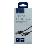 Cable Usb 2.0 De A A B De 1.80m 480 Mbps Para Impresoras