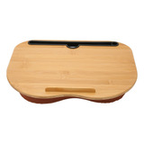 Laptop Portátil De Madera De Bambú Para Portátiles De Hasta
