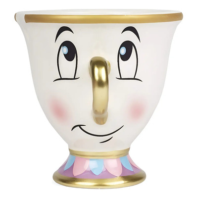 Disney Taza Chip La Bella Y La Bestia 236 Ml 100% Auténtica De Disney; Regalo San Valentín; Regalo Navidad; Regalo Día De La Madre; Regalo Cumpleaños | Meses sin interés