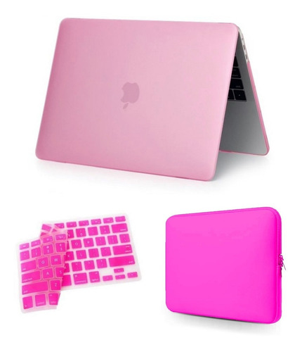Kit Case Macbook Pro 13 A1706 A2159 + Pelic Teclado + Bag