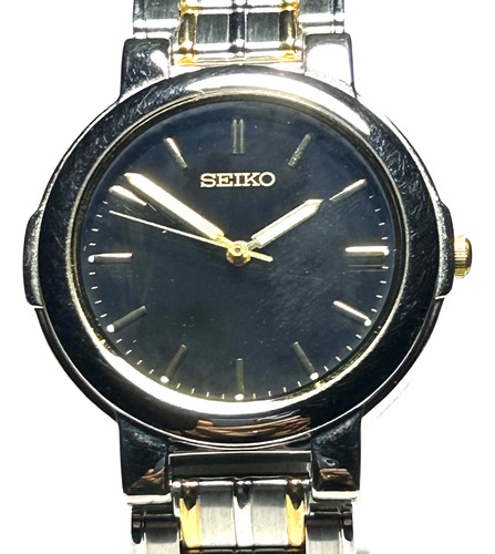 Reloj Seiko Clásico De Acero Combinado Quartz Analógico