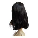 Front Lace Cabelo Humano Liso Bob 