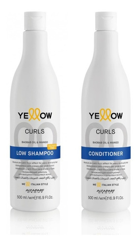 Shampoo + Acondicionador Yellow Curls Rizos