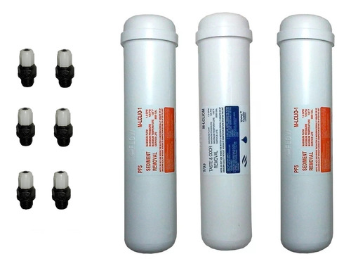Filtro Purificadores Agua Triple Dispenser + Kit Instalacion