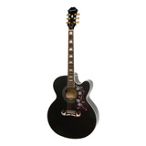 EpiPhone J-200 Ec Studio Blk Guitarra Electroacústica Jumbo