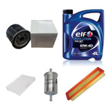 Kit De 4 Filtros Clio Mio 2 1.2 + Elf 10w40 Semisintetico