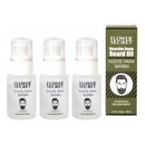 Aceites Hidratante Para Barba Hombres Flower Secret Pack X3