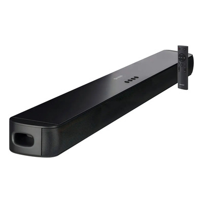 Barra de Sonido Sharp HTSB117 Soundbar Bluetooth Conexión HDMI ARC Entrada Óptica Digital Sistema de Audio para TV Pantalla Cine en Casa Diseño Slim Compacto Sonido Estéreo Potente 2.0 Canales Negro | Meses sin interés