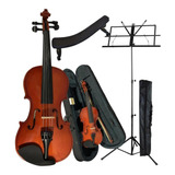 Kit Violino Vivace Mozart 4/4 Case + Pedestal + Espaleira