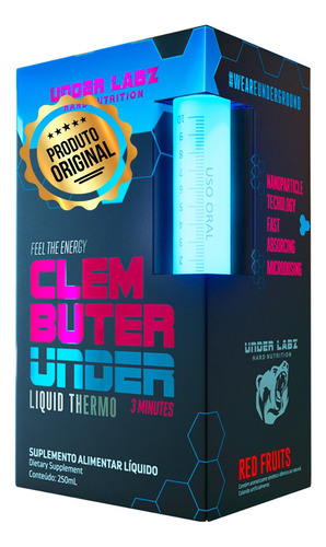 Termogênico Clembuter Under Labz Nutrition Sabor Red Fruits