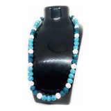 Collar Beisbol Swarovsky Baby Blue