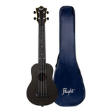 Ukulele Soprano Flight Tusl-35 Plástico Abs Brazo Concierto Color Negro