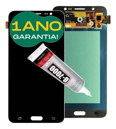 Tela Touch Display Para J7 2016 J710 Metal Lcd Amoled + Cola