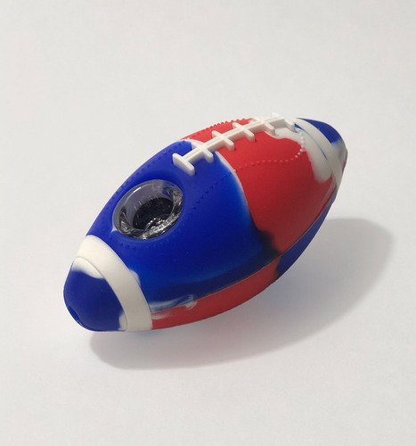 Pipa En Silicona Balón Fútbol Americano 10cm Bowl En Vidrio