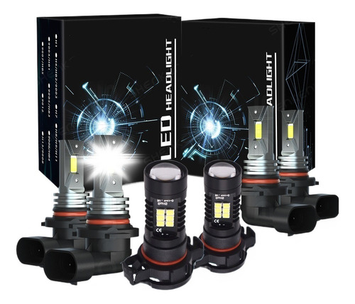 Kit De Faros Led 9006 9005 2504 Luz Alta/baja Canbus 50w