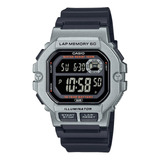 Reloj Casio Sports Gear, Original E-watch Ws1400h4a Color De La Correa Negro Color Del Bisel Gris