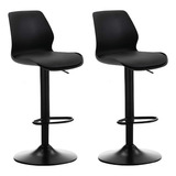 Set X2 Silla Bar Con Altura Ajustable Diseño Ergonómico