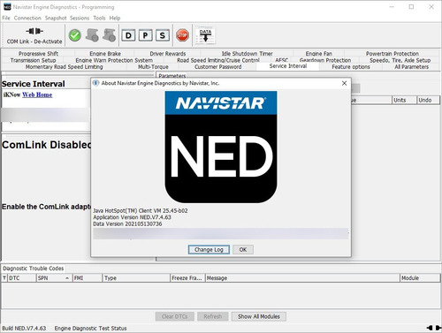 Navistar Engine Diagnostic Ned 2021