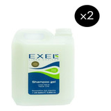 Shampoo Exel Gel Almendra Cabellos Secos Peluqueria 4lts X2