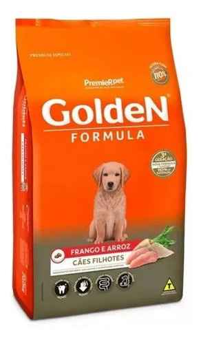 Ração Para Cães Filhotes Frango E Arroz 3kg Golden Premier