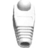 Bota Plástica Para Protección De Plug Rj45, Color Blanco