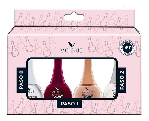 Pack X4 Esmaltes Efecto Gel - Vogue