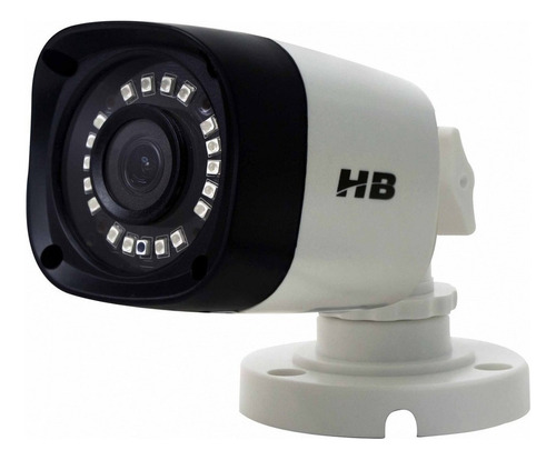 Câmera De Segurança Hb Tech Hb-402 3.6mm Câmeras Híbridas Com Resolução De 2mp Visão Nocturna Incluída Branca