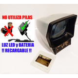 Visor Antiguo De Diapositivas Portátil Led Y Bat. Recargable