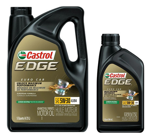 Aceite Sintetico Castrol Edge Euro 5w30  4.73 L +  946 Ml