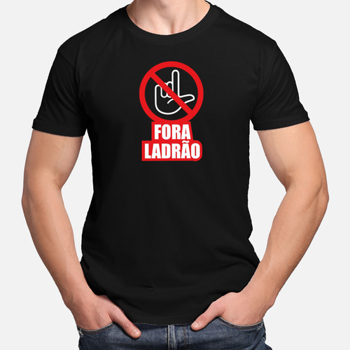 Camiseta Camisa Fora Lula Feminina Masculina De Algodão M3