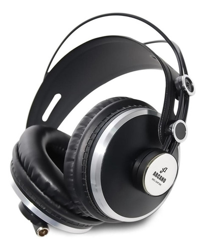 Fone De Ouvido Over-ear Gamer Arcano Arc-shp300 Preto E Prateado