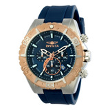 Reloj Invicta Aviator De Acero Azul/negro