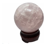 Esfera Cuarzo Rosado Piedra Natural 5,5 Cm