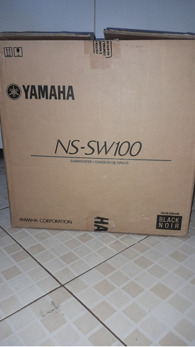 Subwoofer Ativo Yamaha Ns Sw100 Novo Na Caixa