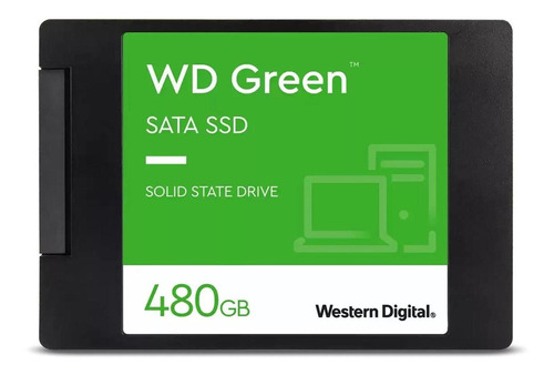 Disco Sólido Ssd Interno Western Digital Wd Green Wds480g3g0a 480gb Negro