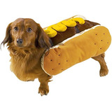 Casual Canine Hot Diggity Dog Mascota Traje De Mostaza