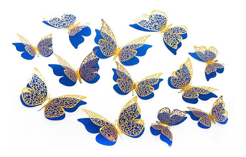Pack 12 Mariposas 3d Decorativas - Hermosos Colores