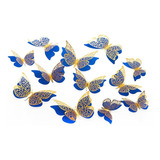 Pack 12 Mariposas 3d Decorativas - Hermosos Colores