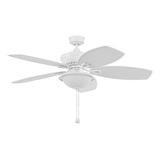 Ventilador De Techo Exterior C/luz Coolfan Huracán C/cadena Cantidad De Aspas 5 Estructura Blanco Aspas Chocolate Diámetro 52   Material De Las Aspas Plástico