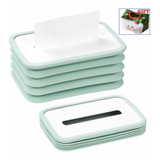 Dispensador Pañuelos Caja Porta Servilletas Tapa Color Blanco Liso