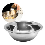 Bowl Tigela Em Aço Inox Brilhante Mixing Bacia Funda 20cm