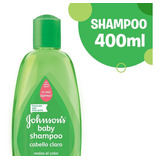 Shampoo Johnson's Baby Cabello Claro En Botella De 400ml Por 1 Unidad