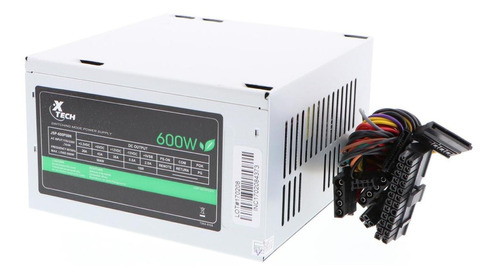 Fuente De Poder Xtech Atx 600 Watt 110/220v W/2sata Color Blanco